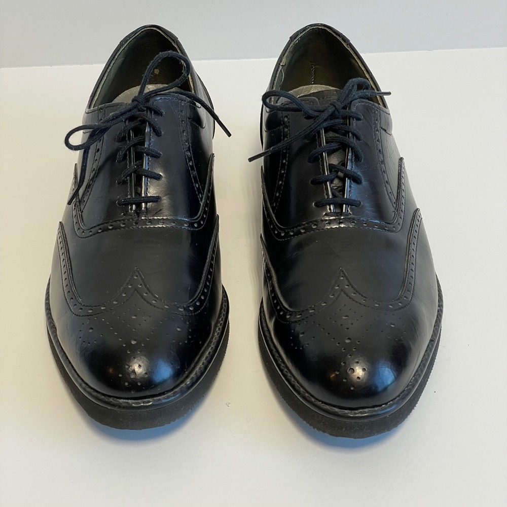 Dexter USA Mens Black Leather Wingtip Oxford Dress Shoes Brogues Size 11.5‎
